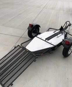 Alpha Sport Single Ride-Up Folding Motorcycle Trailer - Image 24